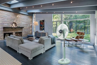 לא מפחד מהחום גם כשיש הפסקת חשמל, מאוורר רצפה נטען של סוקסין בגודל 16 אינץ ',...